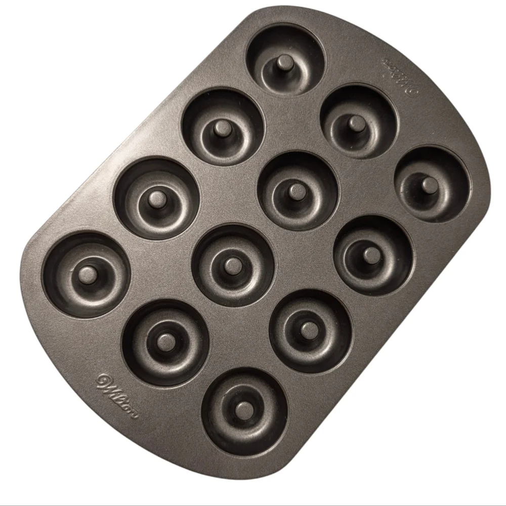 WILTON 12 Mini Doughnut Baking Pan Nonstick Homemaking Kitchen Tools Holiday Fun